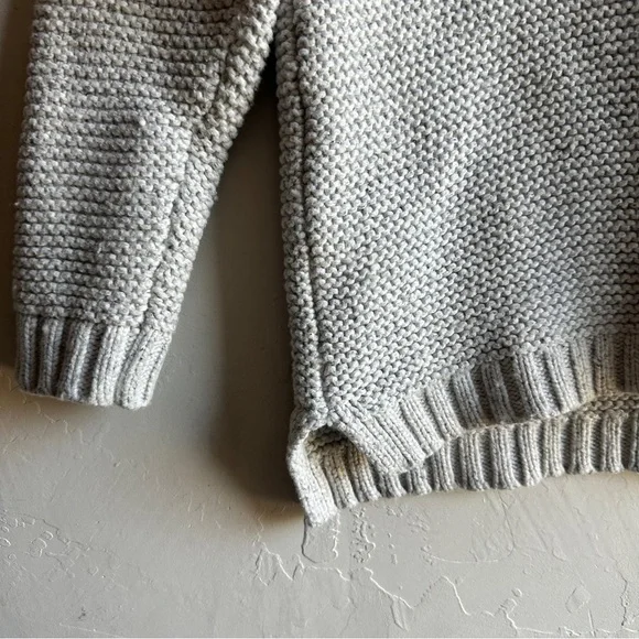 Marine Layer Remi Cozy Knit Wool Blend Mock Neck Sweater‎ Fishermen Knit Sz M - Picture 2 of 12